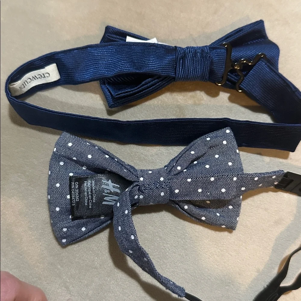 Crewcuts Blue Bow Tie Duo - Solid & Polka Dot H&M